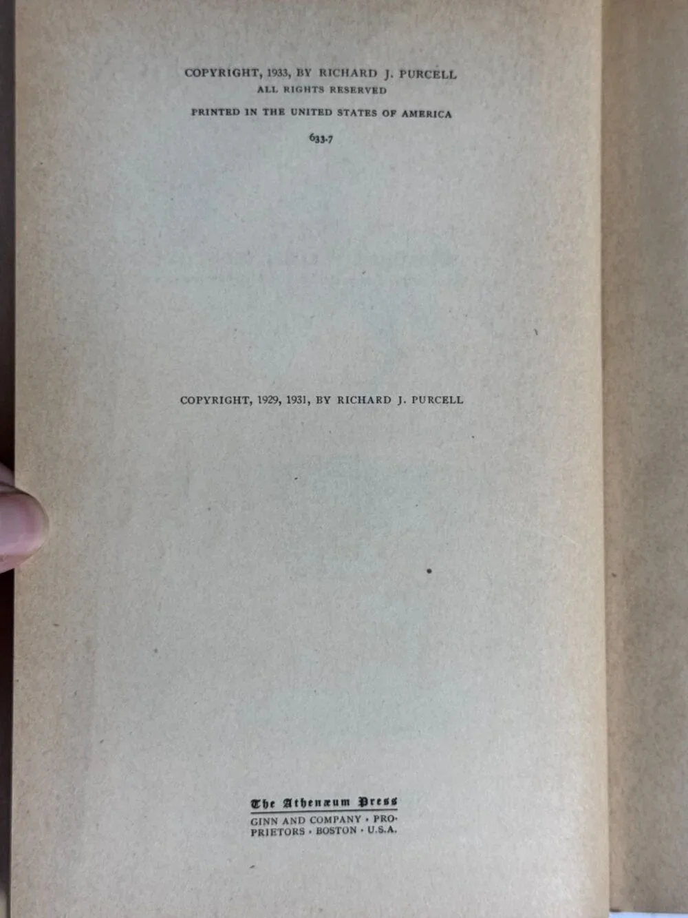The American Nation By Richard Purcell Antique HC 1933 Historical Text Catholic